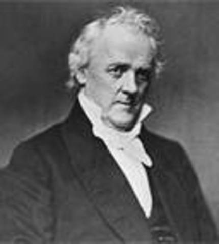 James Buchanan takes office as POTUS