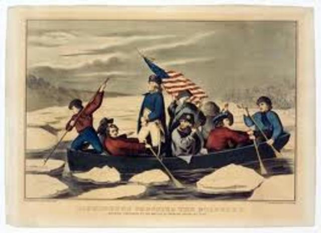 Washington Crossing the Delaware.
