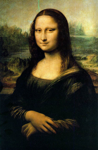 Painting of the Mona Lisa