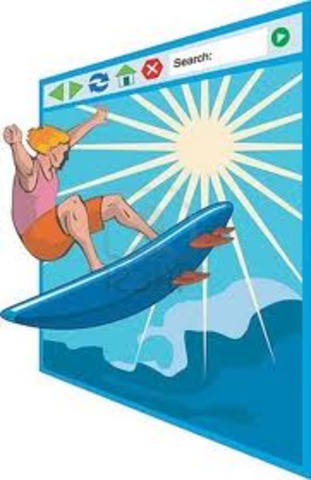 Browsing the Internet.