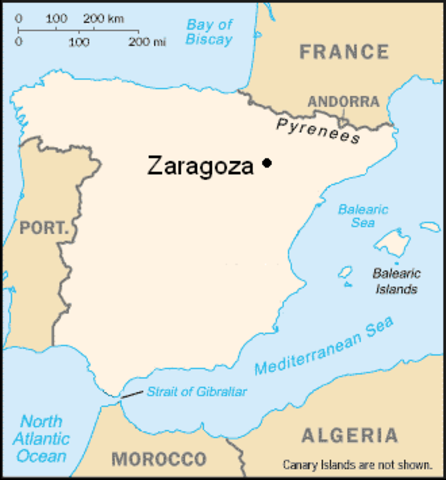 Moved to Zaragoza, Spain
