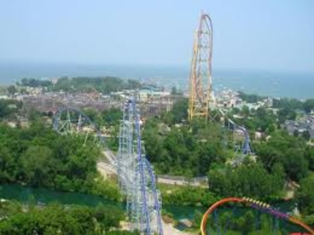 First trip to Cedar Point with School