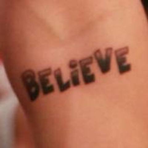 believe tattoo