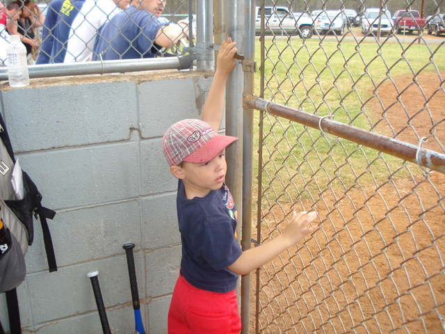 I started playing T-Ball!