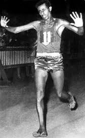 Abebe Bikila Roma 1960  2:15:16