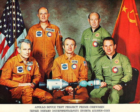 First joint Soviet-U.S. spaceflight