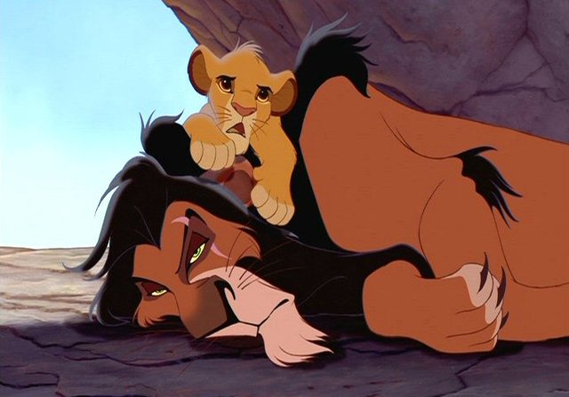 Simba vists Scar