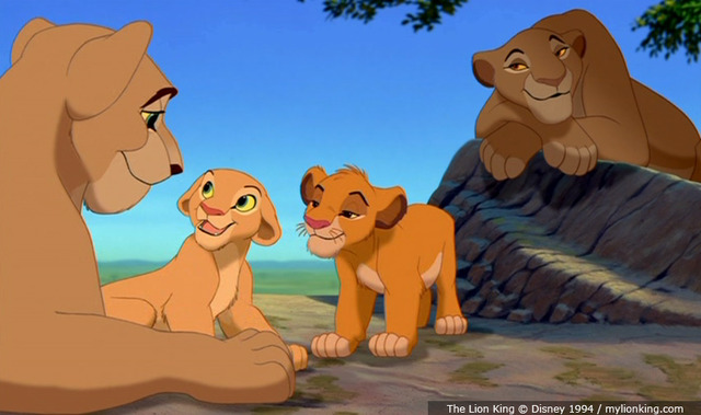 Simba tells Nala about the elephant graveyard