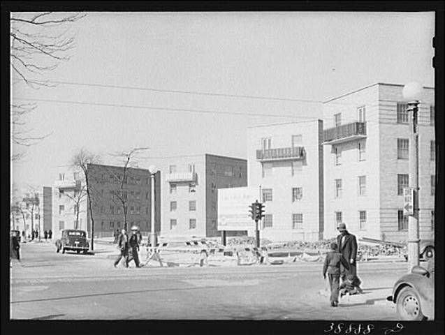 First public housing development