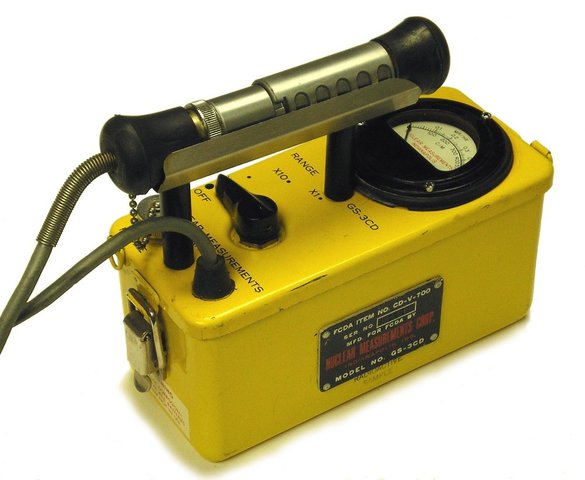The Geiger counter (radioactivity)