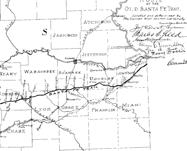 The Santa Fe Trail Opened.