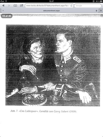 >>Das Liebespaar<<. Gemälde von Georg Siebert - billede