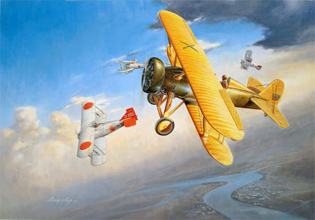 肖特座机波音281第一次干掉3式舰战