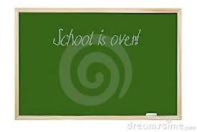school is over