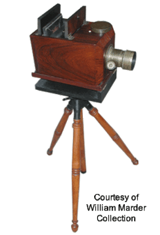 Edward Anthony makes the American Champered Rosewood and cedar daguerreotype camera.