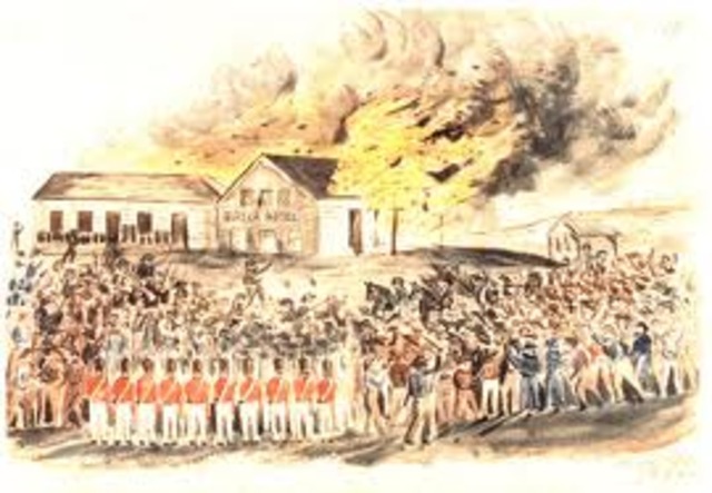 Burning of Bentley's Hotel