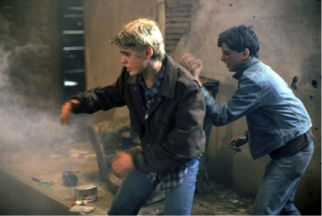 Ponyboy, Johnny & Dally save the kids