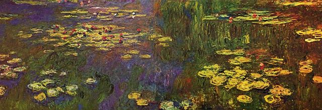 Claude Monet - water lilies series (oil on canvas 1920, 200 × 1,276 cm)