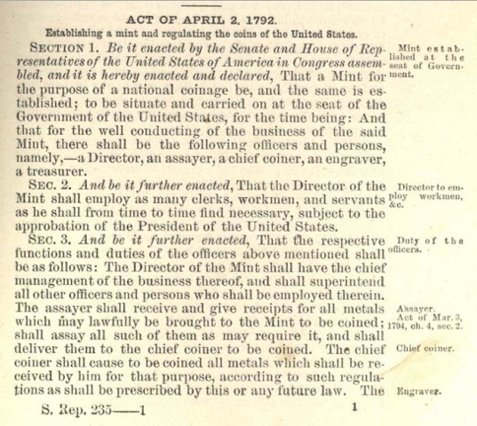 Mint Act of 1792