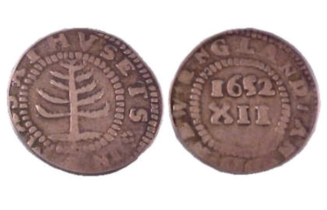 First mint in English America Established in Boston.