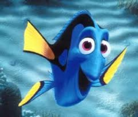 Nemo's dad chases after the boat. He meets Dory.