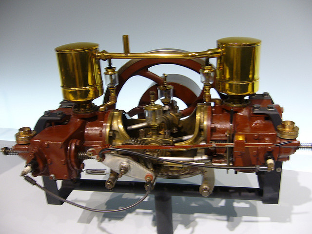 Karl Benz creates first boxer engine