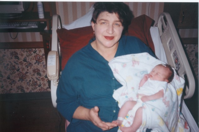 First time my Mom held me