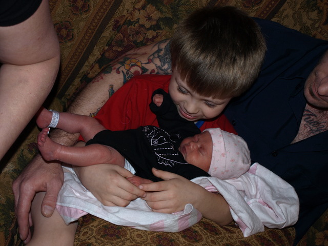 The first time I met my sister!