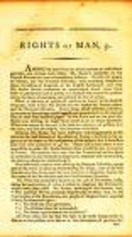 Publishing of  "The Rights of Man"