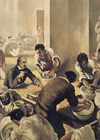 decide instalar un lavabo a la entrada de la sala de partos