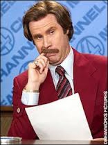 Ron Burgundy goes through daily routine