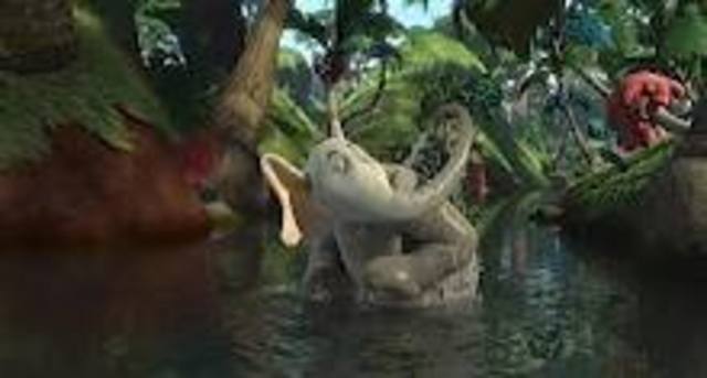 In the Jungle of Nool Horton goes for a swim and hears a noise