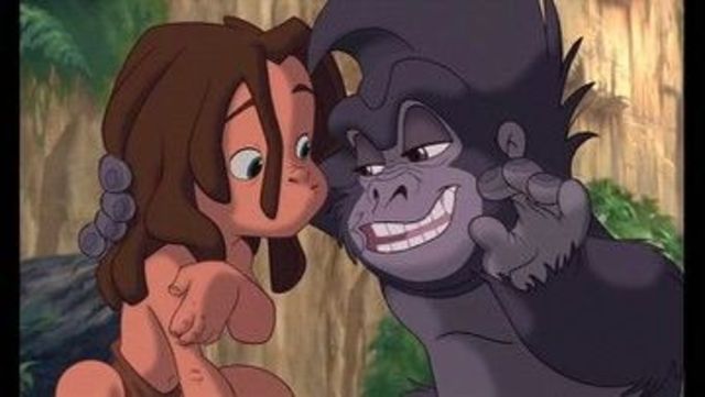Terk Tells Tarzan to Get an Elephant Hair