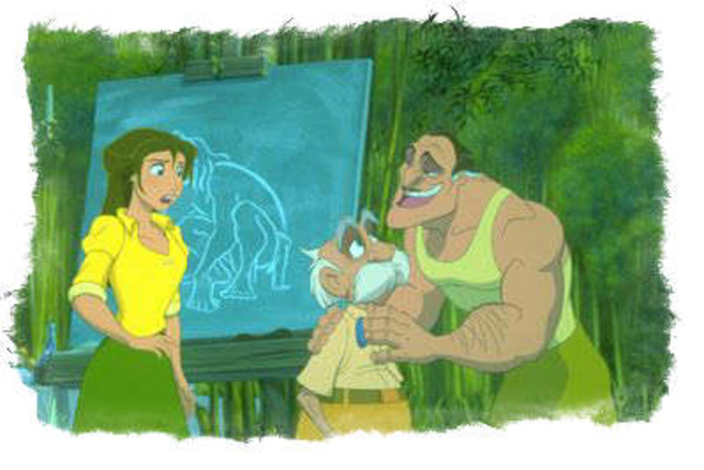 Tarzan Finds Other Humans in the Jungle and Spys on Them