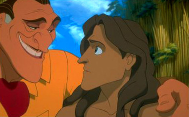 Clayton Tricks Tarzan, Telling Him Jane Will Stay if He Shows Them His Family
