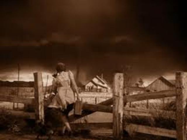 Dorothy and Toto decide to go home, but there is a tornado in the distance!
