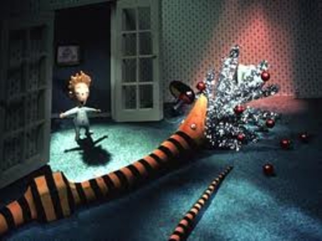 when jack decides to go diliver christmas presants he gives all the children toys that were made in halloween town and they are scary or dead things so all the children are terrified when they go to see what santa brought them and they find a demonic toy