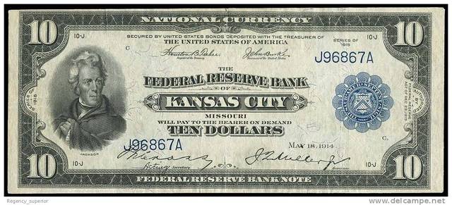 First $10 Reserve Notes