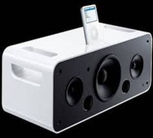 Apple releases its first living-room product, the iPod hi-fi, discontinued a year and a half later