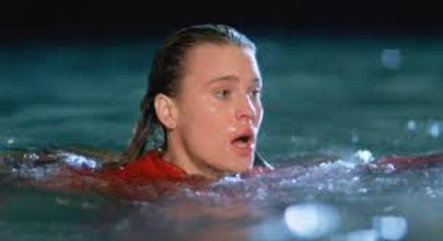 -While they are distracted by the following ship, buttercup jumps in the water.