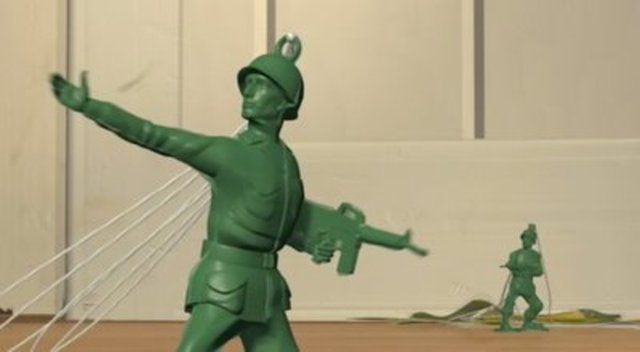 Army Toys Tell Woody That No New Toys Were Giving To Andy, Toys Cheer