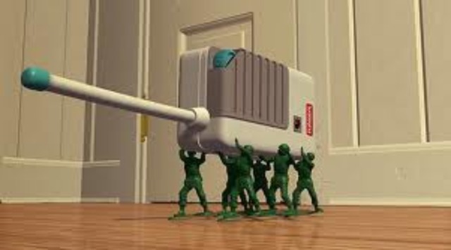 Woody Sends Army Toys To Spy On Present-Opening