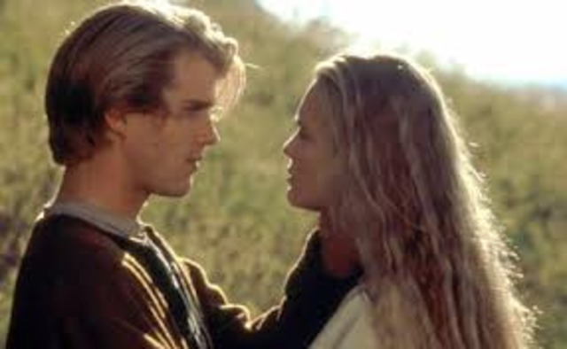 -Buttercup isn'y aware the man in black is Wesley and pushes him down the hill after they talk. he screams 'as you wish' and she relaizes its him and rolls down the hill.