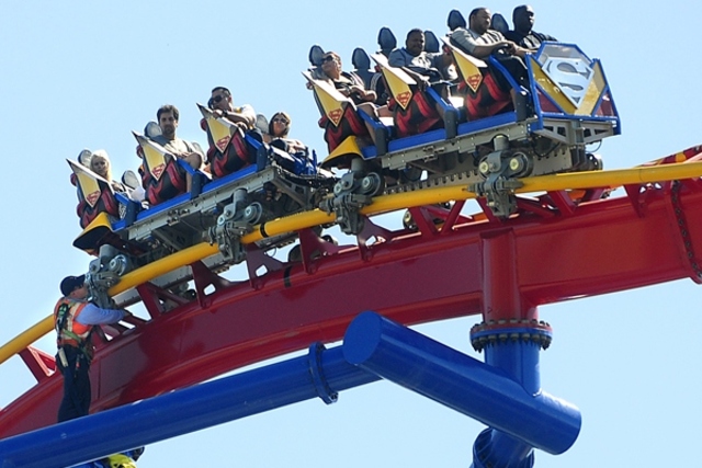 Riders Get Stuck On the Superman