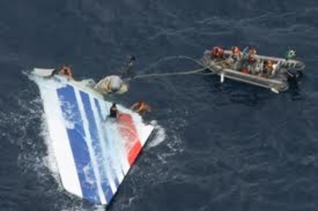Air France Flight 447 crashes into the Atlantic Ocean off the coast of Brazil.