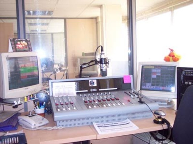 Cabina de radio y TV