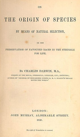 Origin of species is published