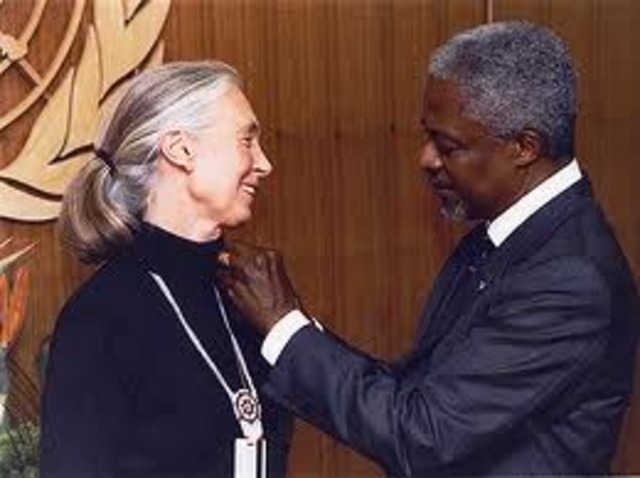 Jane becomes an United Nations Messenger of Peace