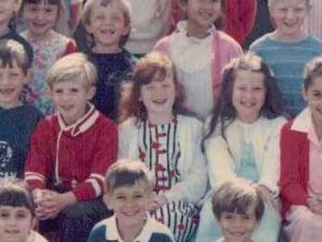 First day at Raysfield Infant School, Yate, Bristol