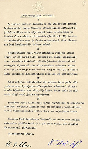 Kirjutati alla Eesti suveräänsuse leping NSV liidu ja Esti vahel